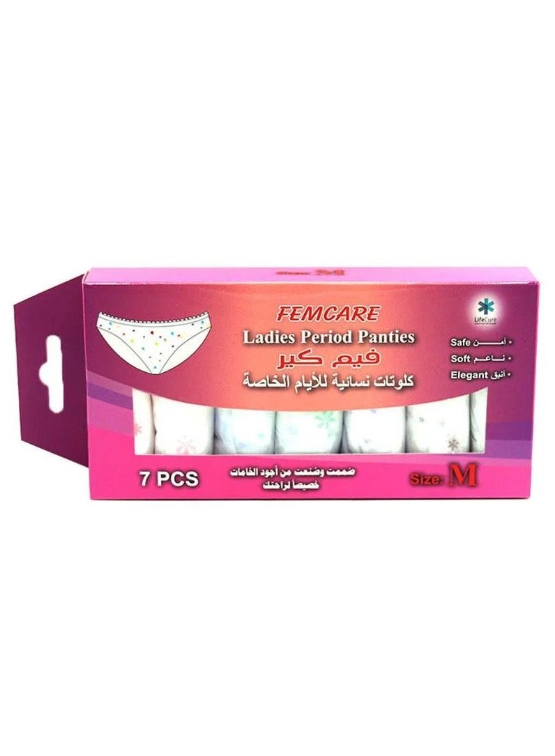 Ladies Period Panties One-Time Use 7 Pcs M