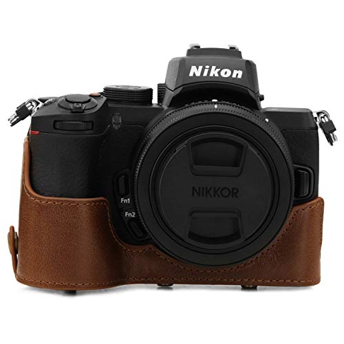 MegaGear MG1814 Ever Ready Genuine Leather Camera Case Compatible with Nikon Z50 (16-50mm) - Brown - Image 5