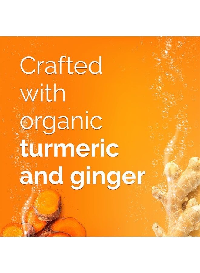 Emergen-C مشروب فوار بنكهة الحمضيات والزنجبيل، الكركم والزنجبيل، دعم المناعة، نكهات طبيعية مع فيتامين سي عالي الفعالية، 18 حبة - Image 4