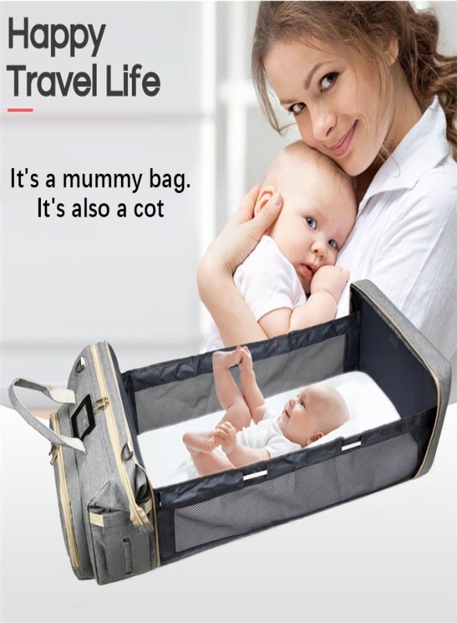بيلانينا حقيبة ظهر للأطفال بسعة كبيرة 3 في 1 مع مهد - Image 3