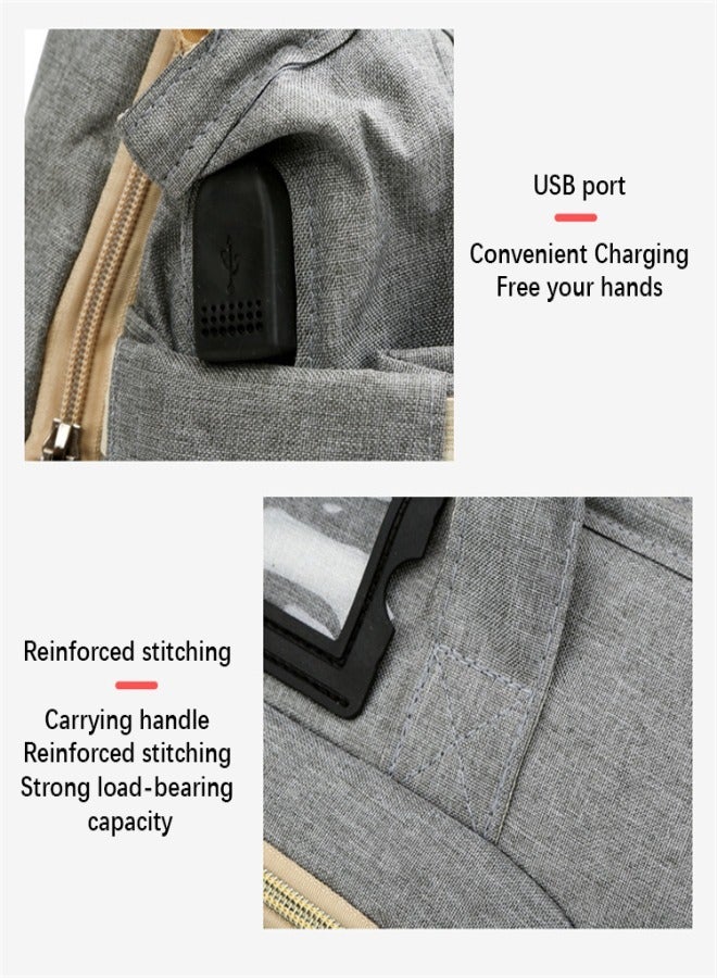 بيلانينا حقيبة ظهر للأطفال بسعة كبيرة 3 في 1 مع مهد - Image 4