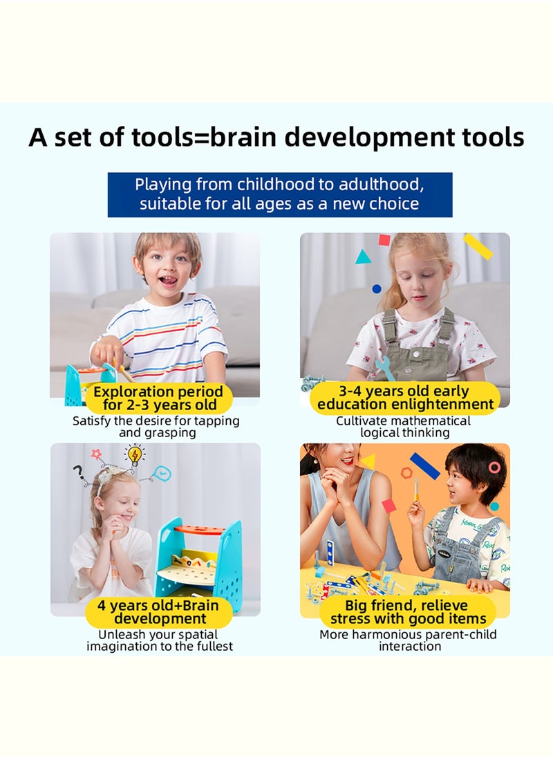 5 Simulated Children’S Toolboxes Multifunctional Assembly Workbench Toys ABS Environmentally Friendly Plastic