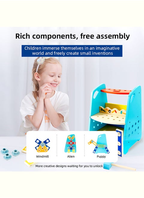 5 Simulated Children’S Toolboxes Multifunctional Assembly Workbench Toys ABS Environmentally Friendly Plastic