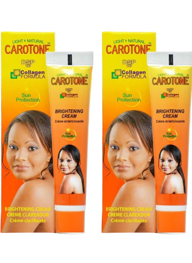 Carotone Brightening Cream DSP10 With Collagen Formula Sun Protection 30 ML 2 Pcs  - Image 1