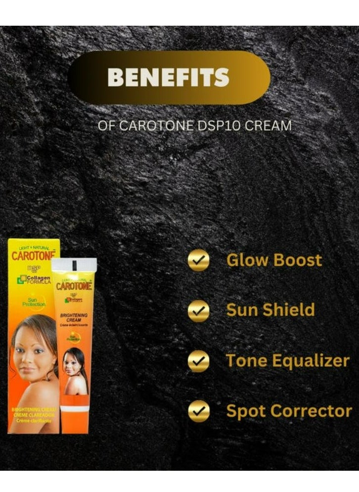 Carotone Brightening Cream DSP10 With Collagen Formula Sun Protection 30 ML 2 Pcs  - Image 4