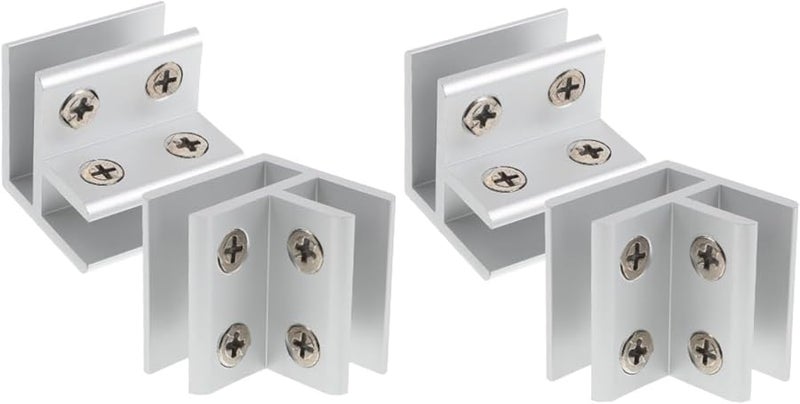 Jojofuny 4Pcs Heavy Duty Straight Edge Clamp Set for Woodworking Glass and Railing - Image 1