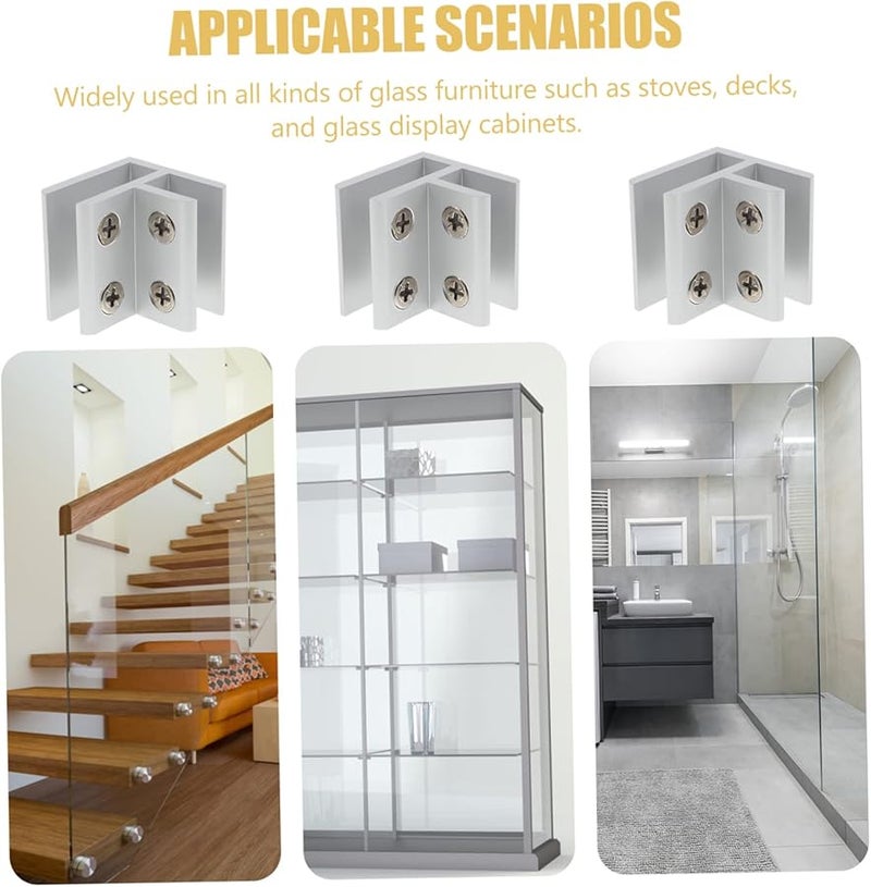 Jojofuny 4Pcs Heavy Duty Straight Edge Clamp Set for Woodworking Glass and Railing - Image 3