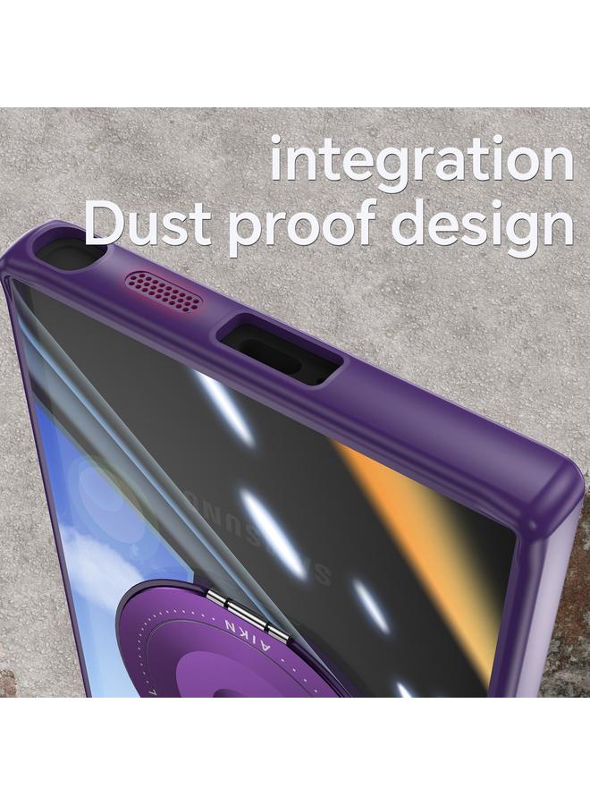 S-TOP Case For Samsung Galaxy S24 Ultra 5G 360 Holder MagSafe Acrylic Hybrid TPU Phone Case - Image 5