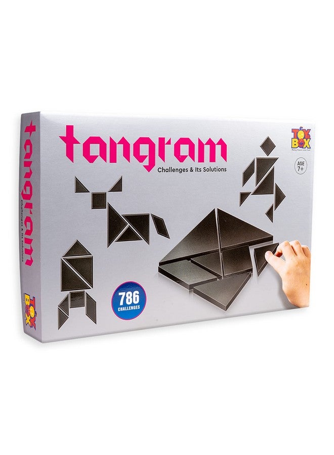 تويز بوكس لعبة أحجية تانجرام التعليمية من تويز بوكس، 7 قطع و786 نمطًا، لعبة أشكال لتنمية ذكاء الأطفال - Image 1