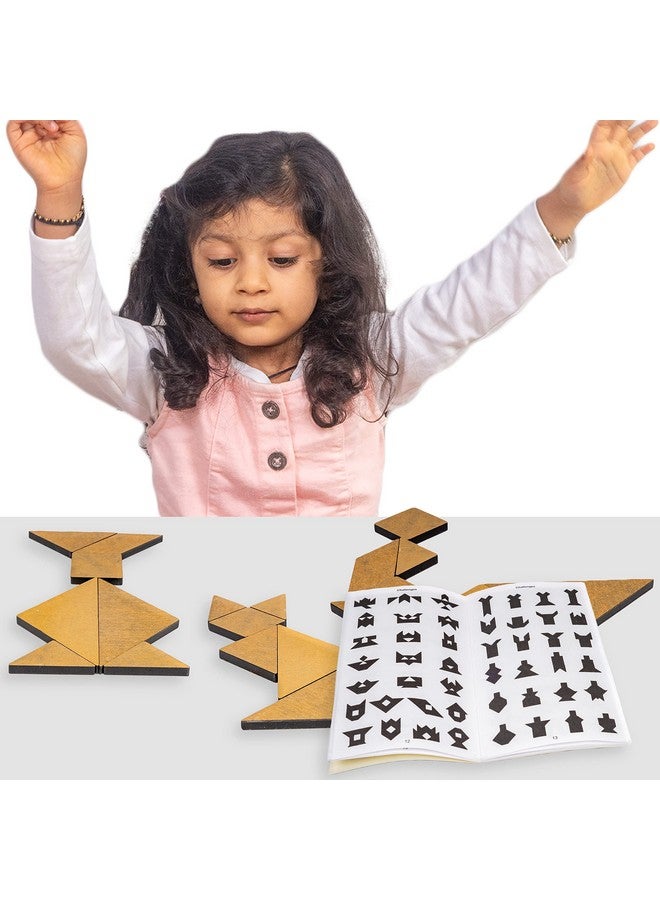 تويز بوكس لعبة أحجية تانجرام التعليمية من تويز بوكس، 7 قطع و786 نمطًا، لعبة أشكال لتنمية ذكاء الأطفال - Image 4