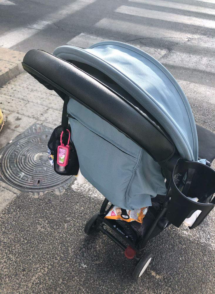 DAYSTART PU Leather Handlebar Cover Compatible with Babyzen Yoyo Yoya Stroller Armrest Bumper Bar, Baby Pram Accessories Stroller, Black - Image 5