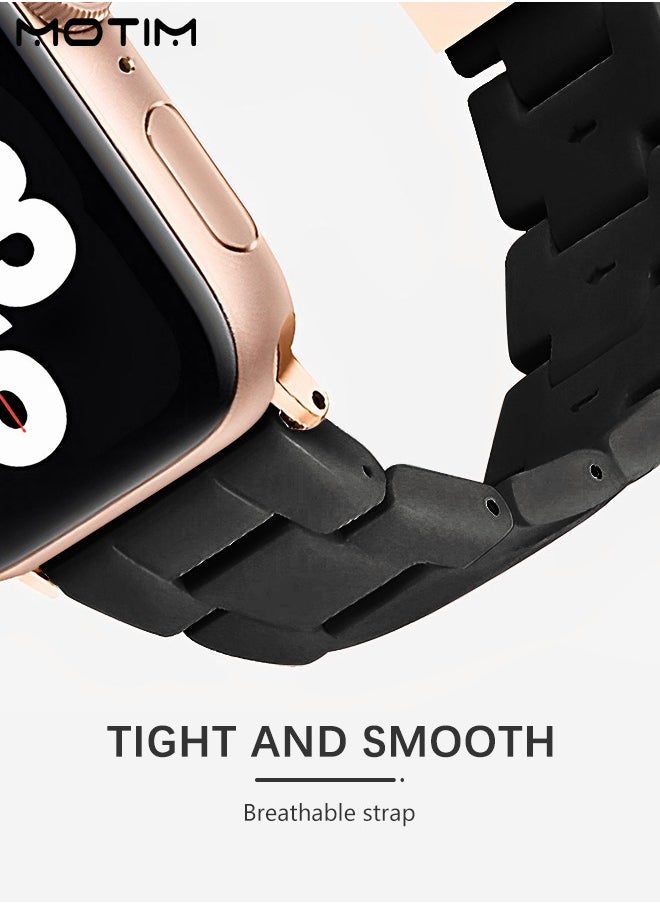 Motim - Apple Watch Band 38mm 40mm 41mm, Resin Replacement Strap Thin Watch Wristband Bracelet with Stainless Steel Buckle for iWatch SE/Series 10/9/8/7/6/5/4/3/2/1 for Women - Image 1