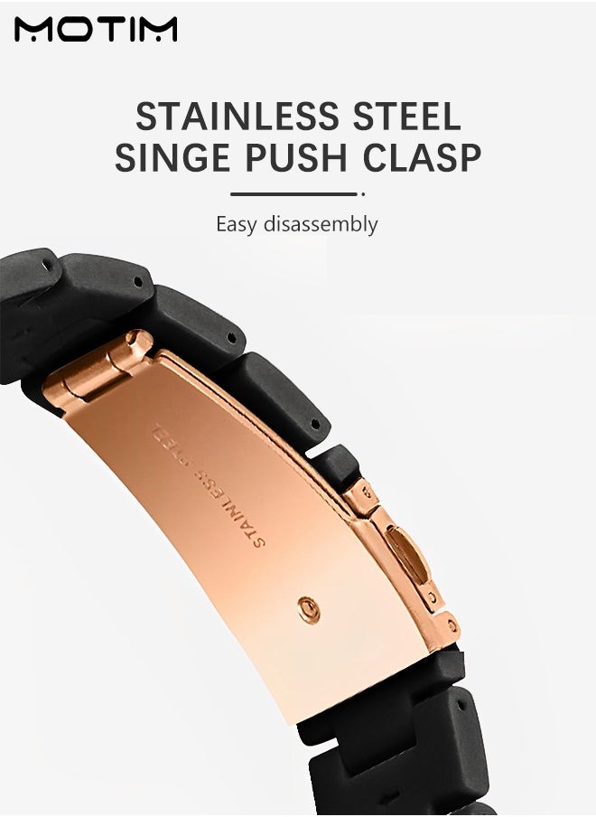 Motim - Apple Watch Band 38mm 40mm 41mm, Resin Replacement Strap Thin Watch Wristband Bracelet with Stainless Steel Buckle for iWatch SE/Series 10/9/8/7/6/5/4/3/2/1 for Women - Image 1