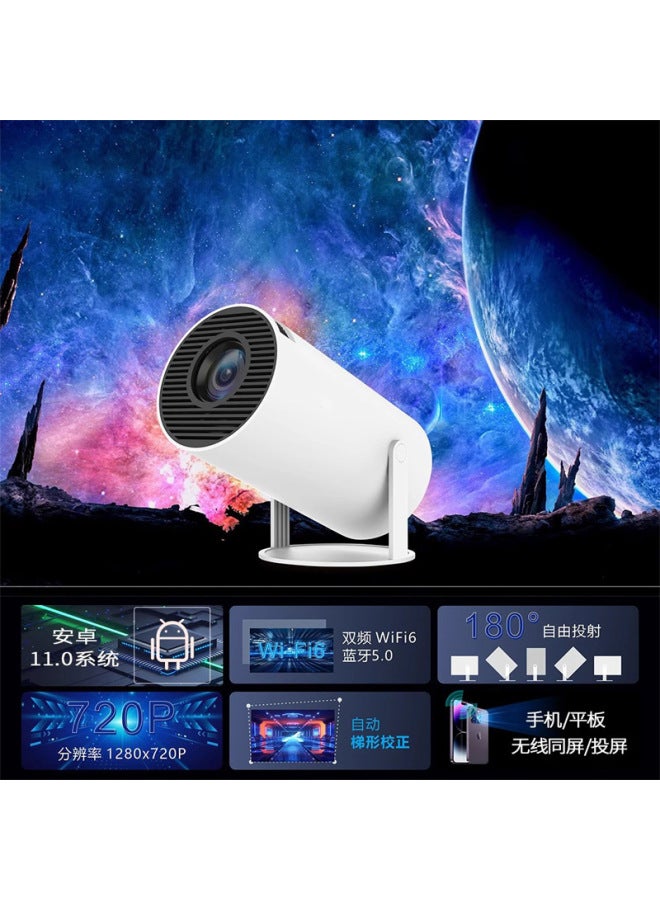 Neutral Popular Hy300 Barrel Projector 1080p Home Bedroom Wall Projection Home Theater Hd 4k Projector - Image 2