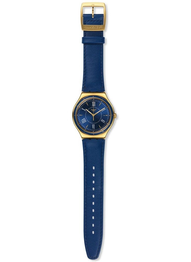 Swatch - Unisex Moonshine On Water Quartz Movement Water Resistant Wrist Watch - 43 Mm - Image 1
