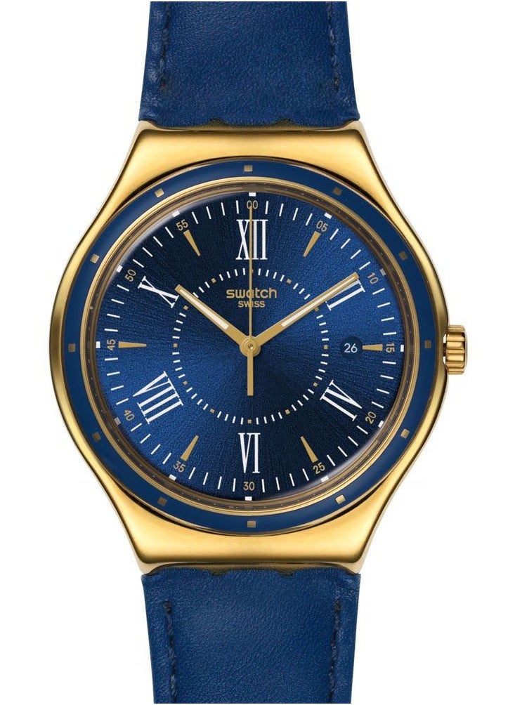 Swatch - Unisex Moonshine On Water Quartz Movement Water Resistant Wrist Watch - 43 Mm - Image 1