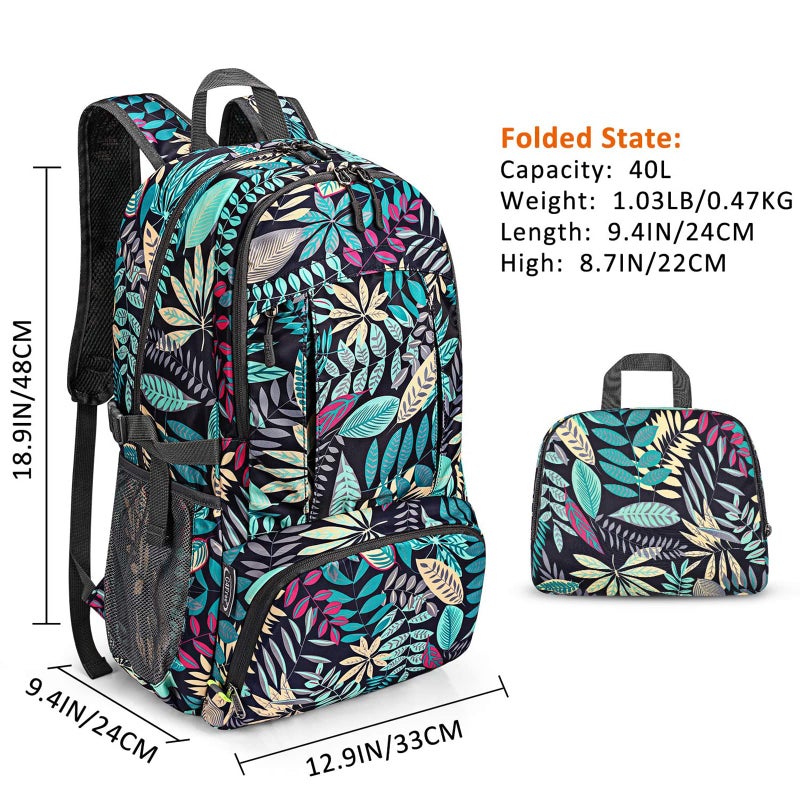 G4Free 40L Lightweight Packable Hiking Backpack, Waterproof Travel Daypack - Image 4