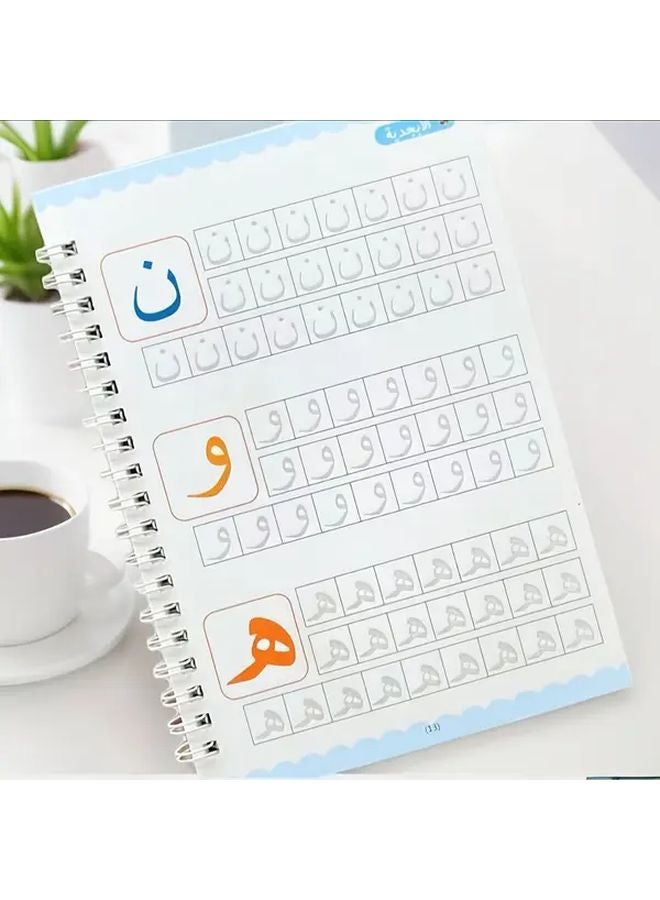 مجموعة ممارسة الخط العربي 11 قطعة مع 4 كراسات تمارين ذات أخاديد وحامل أقلام وقطع غيار - Image 5