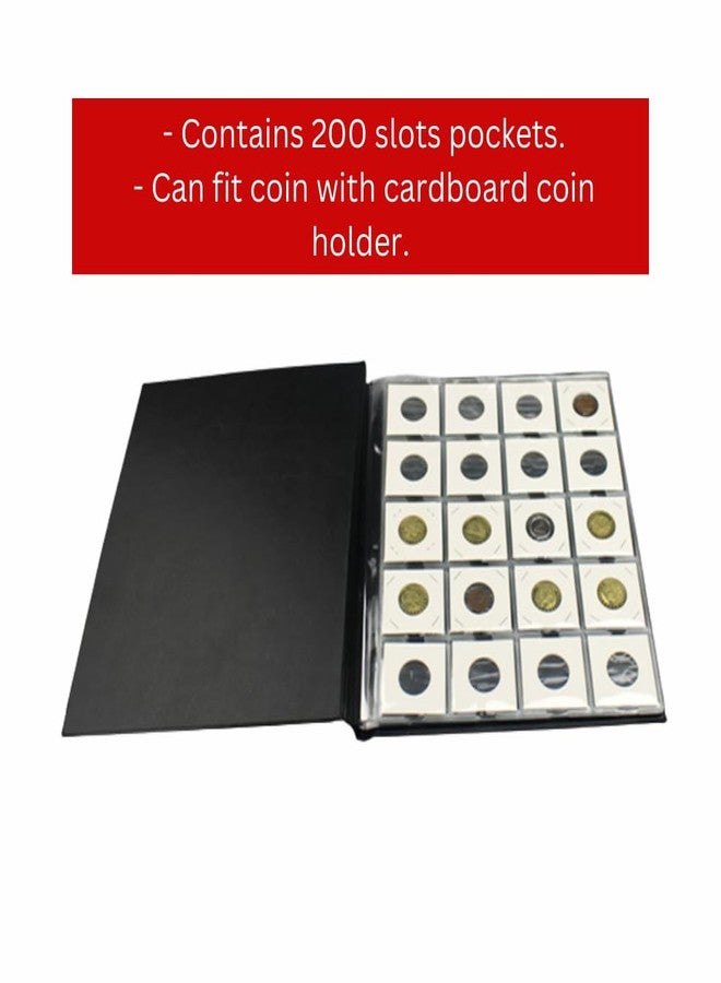 PCCB MINGT 200 Slots Pockets Multi-Colour Options Professional Coin Collection Album for Cardboard Coin Flip Holders (Blue) - Image 4