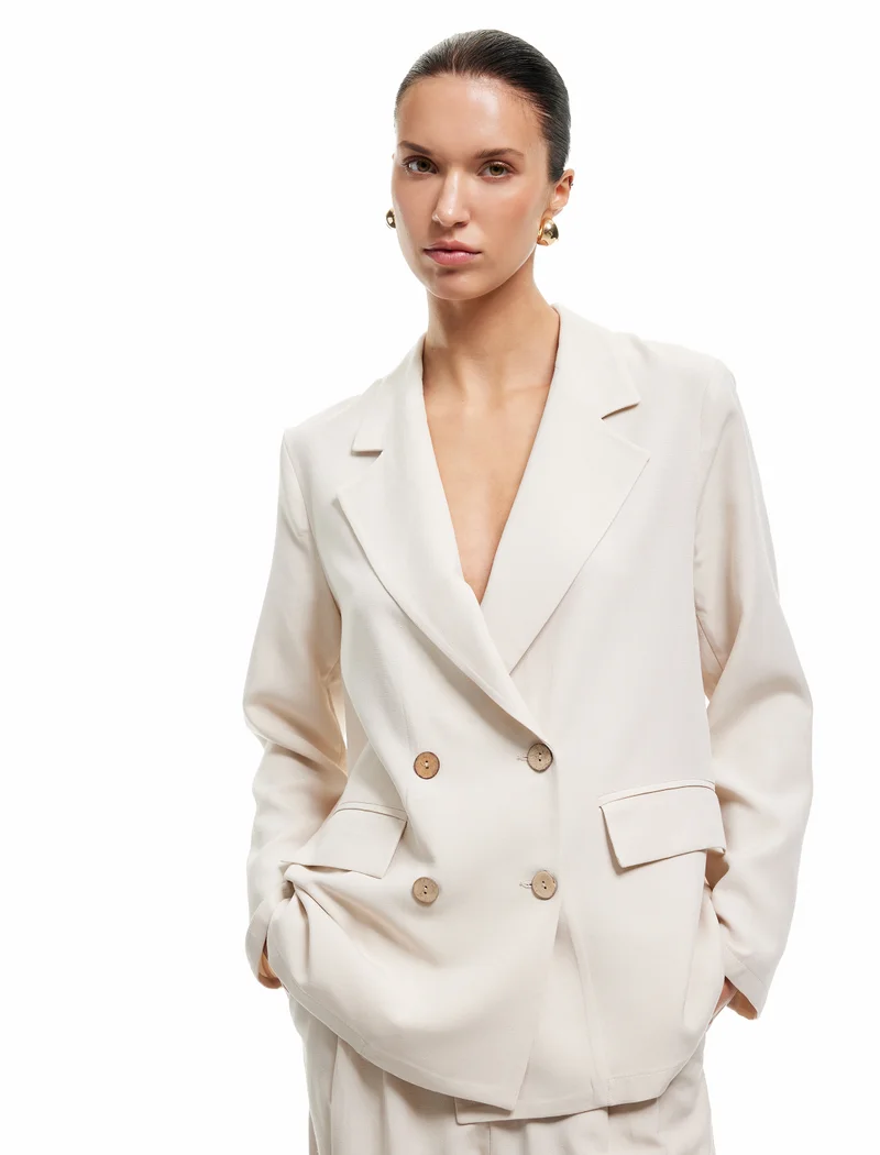 KOTON Oversized Blazer Jacket