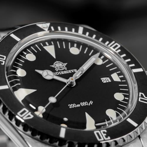 ADDIESDIVE Men's Diver Watch Waterproof 200 M Japanese Quartz Movement Bubble Mirror BGW9 Luminous 39 MM Fashion Sport Watch Black Dial - Image 5