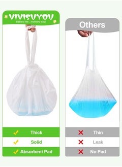 Excefore 30 Disposable Potty Bags, Potty Liners Compatible with OXO Tot 2-in-1 Go Potty, Potty Refill Bags for Toddler Toilet, Universal Potty Training Bags Fit Most Potty Chairs, Seats, Portable Travel Toilet  - Image 5
