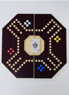 Jackaroo Foldable jackaroo game with 16 marble balls 40 x 40 cm  - Image 3