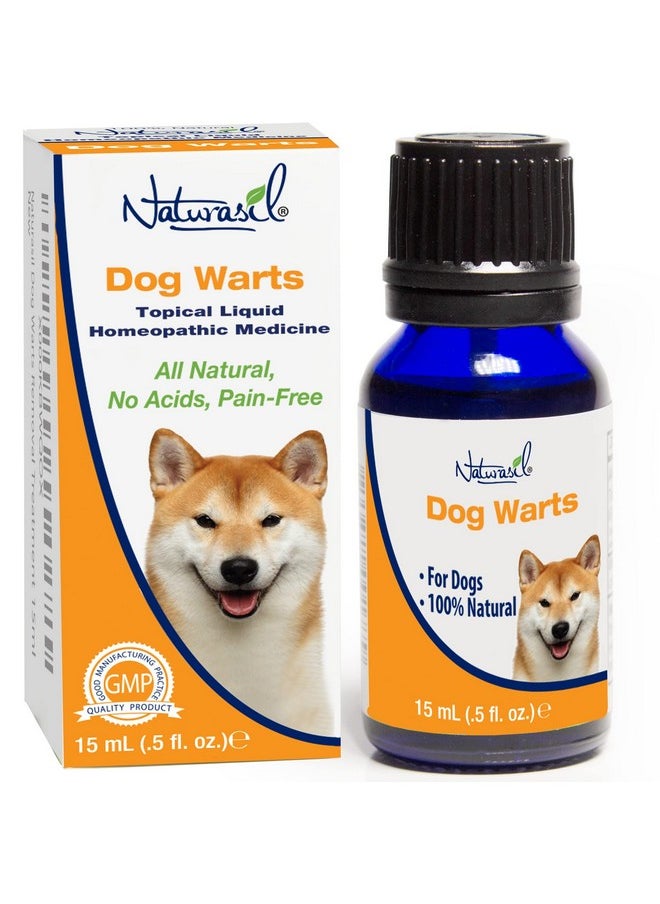 Naturasil - AllNatural Dog Warts Remover By Naturasil  Pure Thuja & Plant Extracts For Topical Wart & Skin Blemish Remover On Pets | FastActing, Gentle & PainFree | No Acids | Safe For Dogs 3+ Months | 15Ml - Image 1