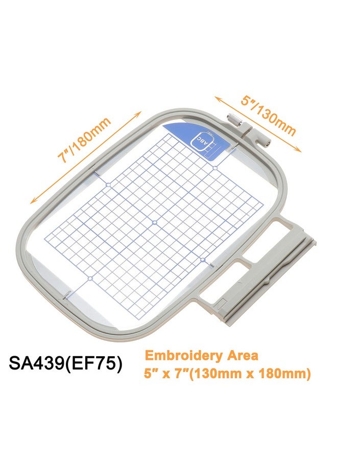 New brothread - Embroidery Machine Hoop Sa439 With 5"X7" Embroidery Area For Brother Innovis Nq3600D/3500D/1600E/1400E Ve2200 4000D V7/5/3 Vm5200/6200D & Babylock Ellegante/Aventura/Flourish - Image 1