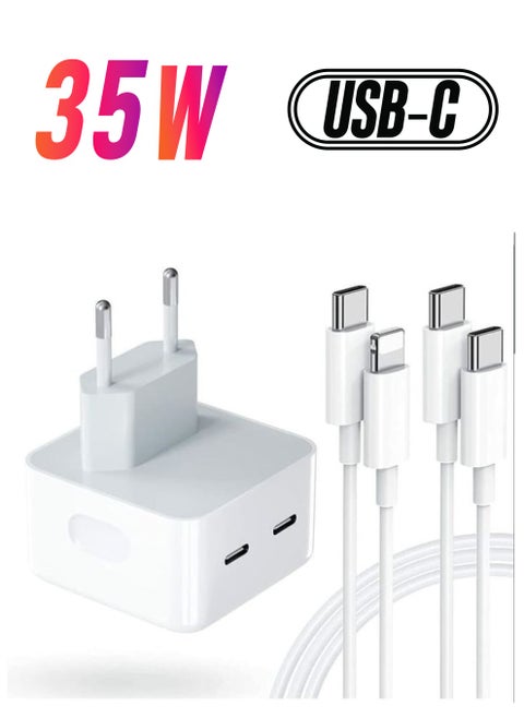 35W USB-C + C Power Adapter USB-C to Lightning Cable