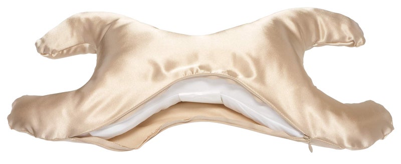 Save My Face!" La Petite Pillow (Champagne, Satin) - Image 2