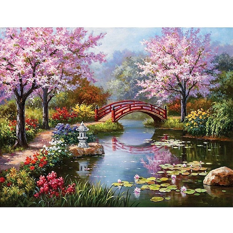 JHEPCOIN DIY 5D Diamond Painting by Number Kits Full Drill Rhinestone Embroidery Cross Stitch Pictures Arts Craft for Home Wall Decor