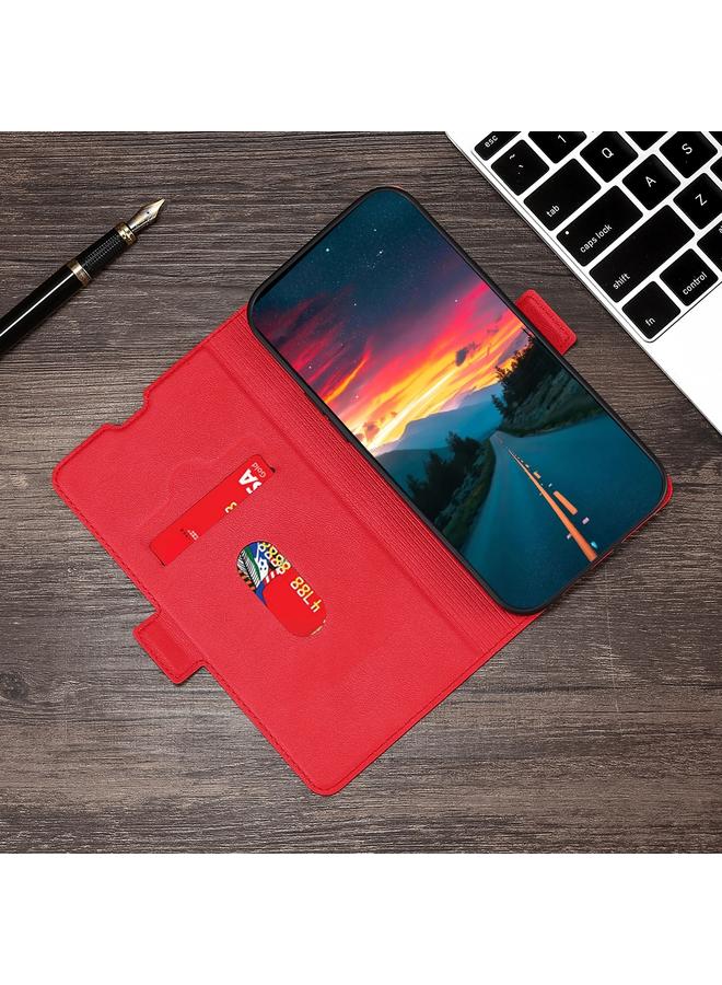 S-TOP Case For Samsung Galaxy A72 5G / 4G Ultra-thin Voltage Side Buckle PU + TPU Horizontal Flip Leather Case with Holder & Card Slot - Image 5