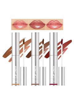 LuckNest 3 Colors Peel Off Lip Liner Tattoo Peel Off Lip Stain with Matte Finish Long Wear Lip Liner Lipstick Long Lasting Waterproof Transferproof Highly Pigmented Color Makeup for Women 