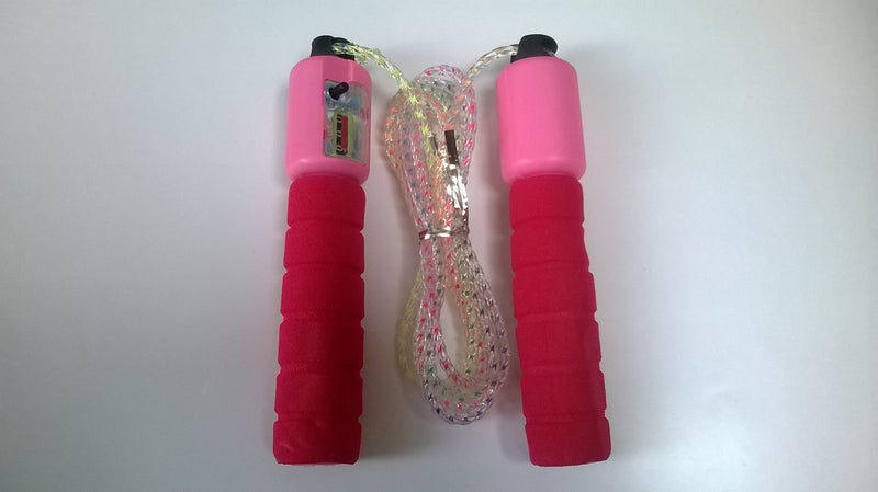 Glitter Collection (R) Skipping rope with counter, exercise skipping rope Random colour SKPROP - Image 2