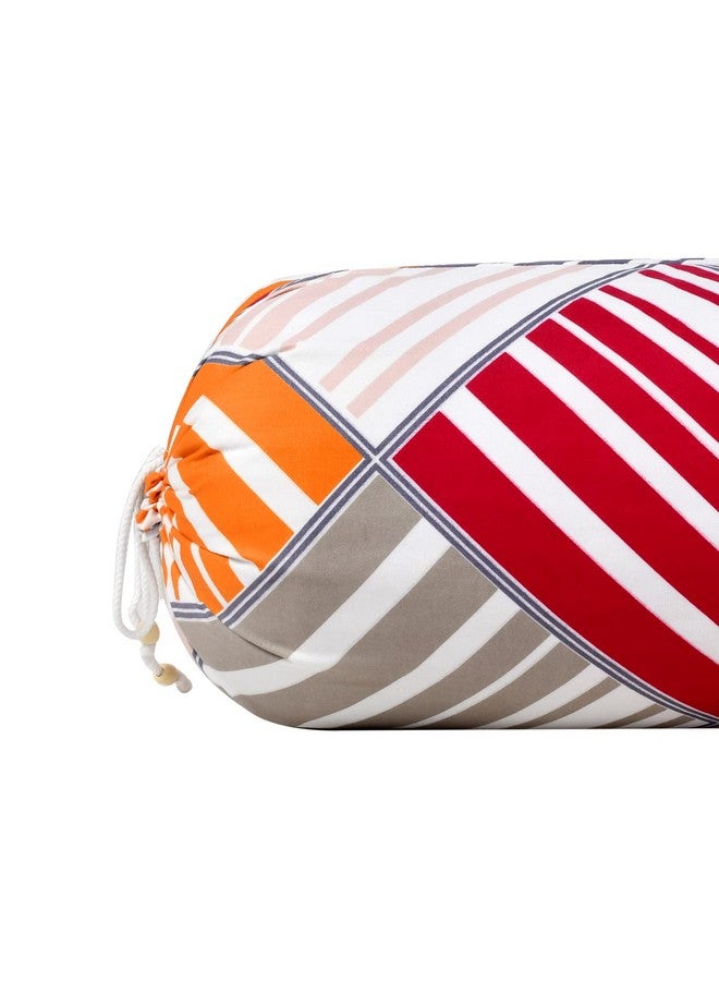 Kuber Industries Multi Check Printed Cotton Bolster Cover- Set of 6, 16"x32" (Magenta & Grey)-44KM0127 - Image 4