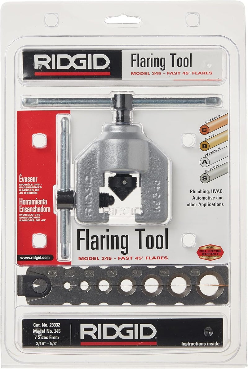 RIDGID أداة تشكيل الأنابيب RIDGID 23332 345 لزوايا 45 درجة - Image 2