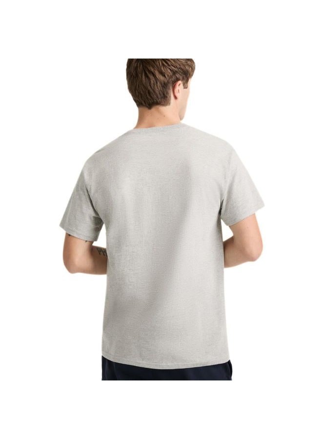 Champion mens Classic T-shirt, Classic Script T Shirt, Oxford Gray-y06794, Medium US, Oxford Gray Script, M - Image 2