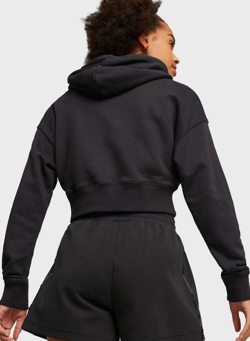 PUMA Classics Cropped Hoodie - Image 2