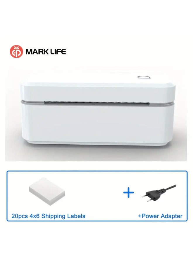 Marklife Thermal Label Printer, Label Maker, Shipping label printer 4x6, Label Printer for Home, Office and Business, Thermal Printer for Phone/Tablet/PC, Applicable to logistics providers - Image 1