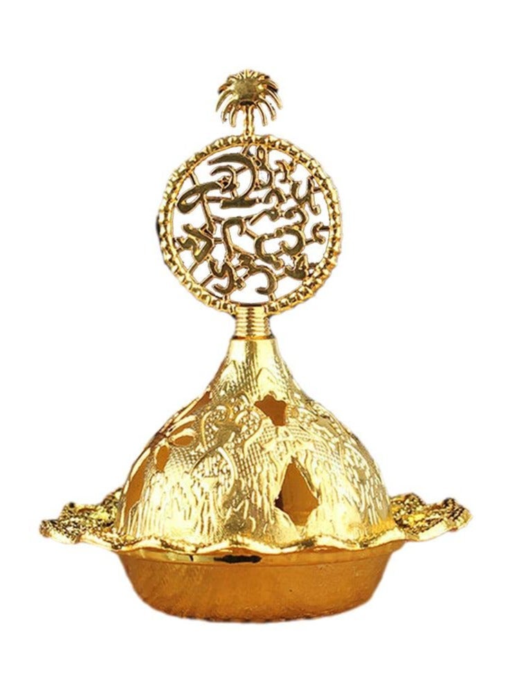 Zikra Muslim Eid Mubarak Star Moon Mini Portable Golden Incense Tower Ornaments Ramadan for Home Decor Party Decor Ramadan - Image 1