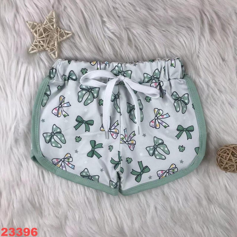 Children'S Clothing Girls Pink Bow Plaid Printing Girls Cute Summer Shorts - Image 5