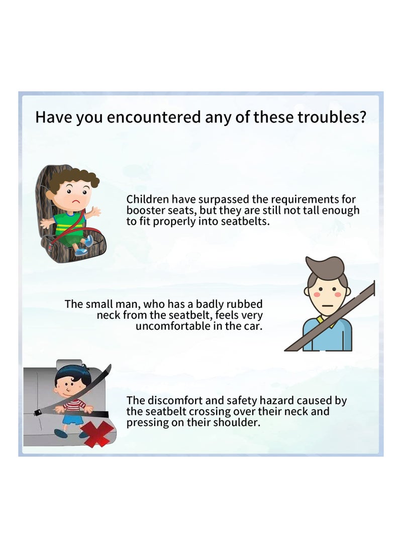 Kids Seat Belt Adjuster with Clip and Position Lock - Essential Safety Tool for Protecting Shoulders and Neck of Kids and Short Adults in Cars. - Image 4