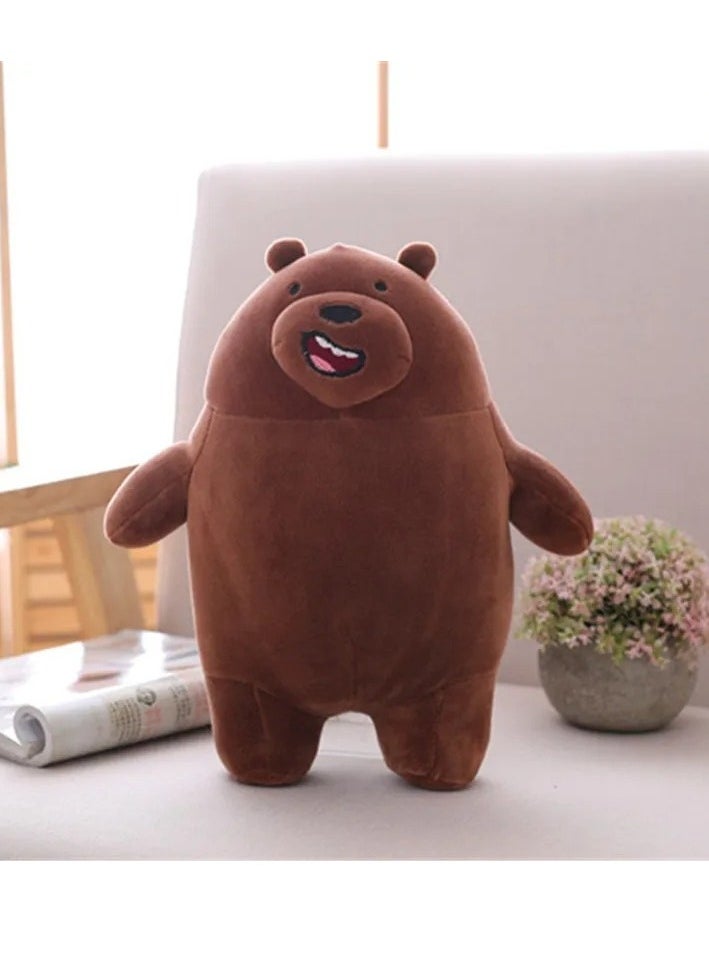 Generic - UNIVERSAL TOYS We Bare Bears Ice Bear Plush Toy 12Inch - Soft Cartoon Companion for Kids & Collectors | Perfect Birthday Gift | Huggable, High-Quality Stuffed Animal | Cute, Durable, Portable - Image 1