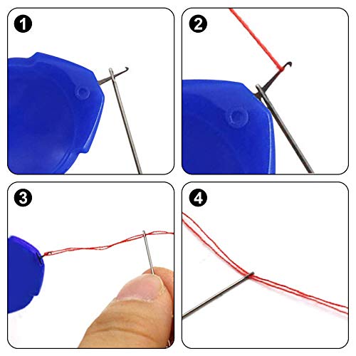 TOOVREN Needle Threaders, TOOVREN Needle Threader Tool, Needle Threaders for Hand Sewing with Clear Box, Simple Needle Threader Great for Needle Work, Sewing Machine, Embroidery, Cross-Stitch, 5 Colors Random - Image 4