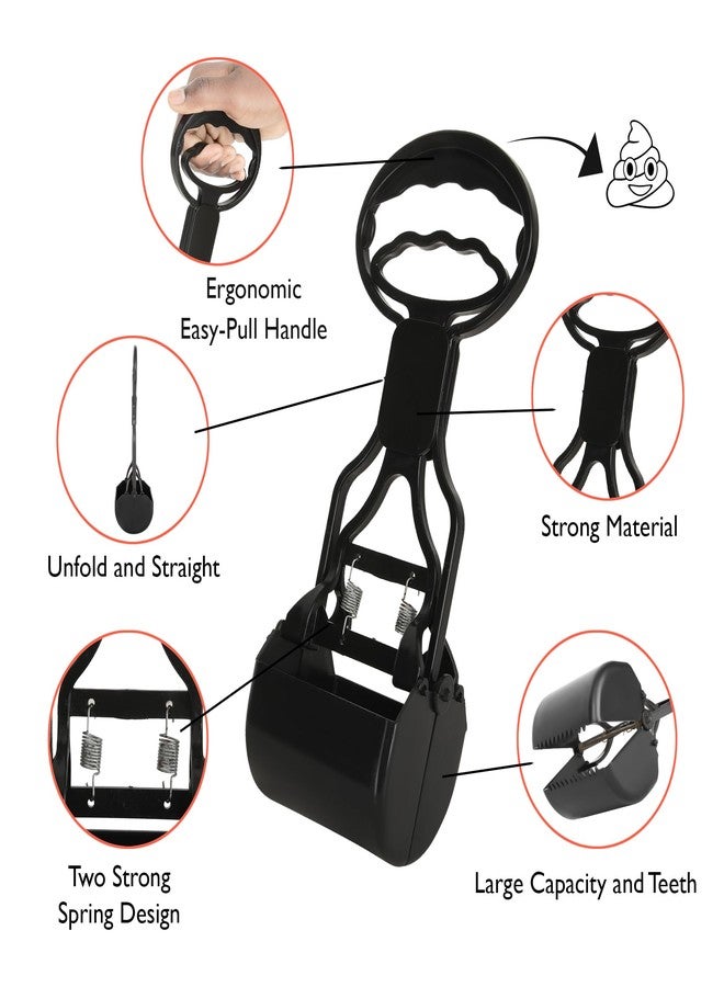 Petcrux Premium Clamp Poop Scooper for Pet Waste, Cleaner & Picker Potty Scooper, High Strength Material, and Durable Spring for Easy Grass and Gravel Pick Up Puppies & Small Breed - Small - Image 5