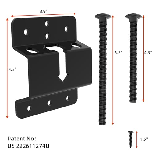 Homydom Spare Tire Mounting Bracket Rack for Enclosed Trailers,Spare Tire Holder Mount, Upgraded Spare Wheel Carrier,Cargo Race Box Trailers, Trucks, Vans, Garages, Warehouses and Semis (Wall Mount) - Image 2
