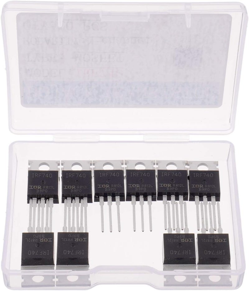 BOJACK IRF740 MOSFET Transistors IRF740N 10A 400V N-Channel Power MOSFET TO-220 (Pack of 10) - Image 2