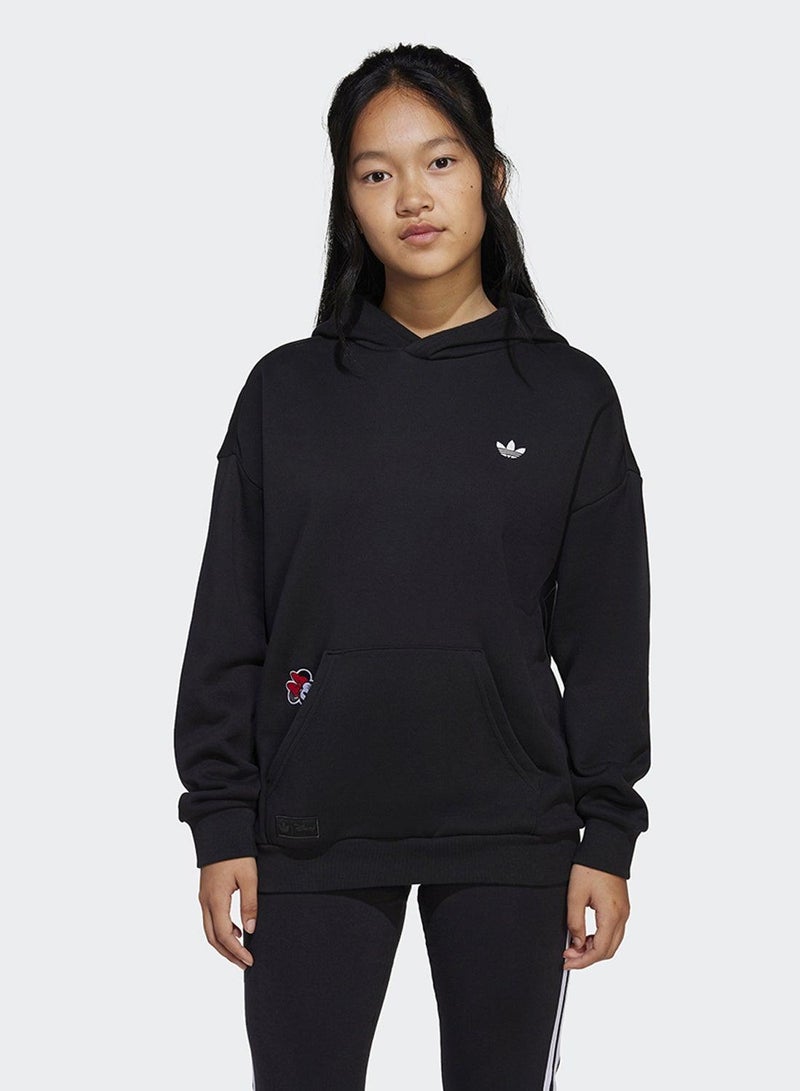 adidas Originals HOODIE Black Originals Kids SWEATSHIRTS - Image 3