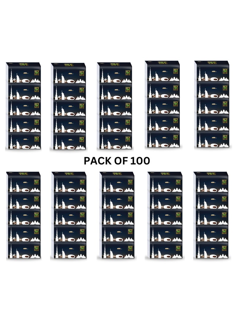 Life Rich Facial Tissue - Premium Quality 5-Ply - 480 Sheets -100 Value Packs | New Technology Tissue Made from 100% Raw Wood Pulp (100 Pack) - Image 2